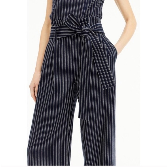 NWT J.Crew Point Sur Paper Bag Striped Pants - Picture 5 of 16